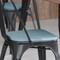 Flash Furniture 4PK Teal-Blue Poly Resin Seats for Stools & Chairs, 4PK 4-JJ-SEA-PL01-CB-GG - alternate 1